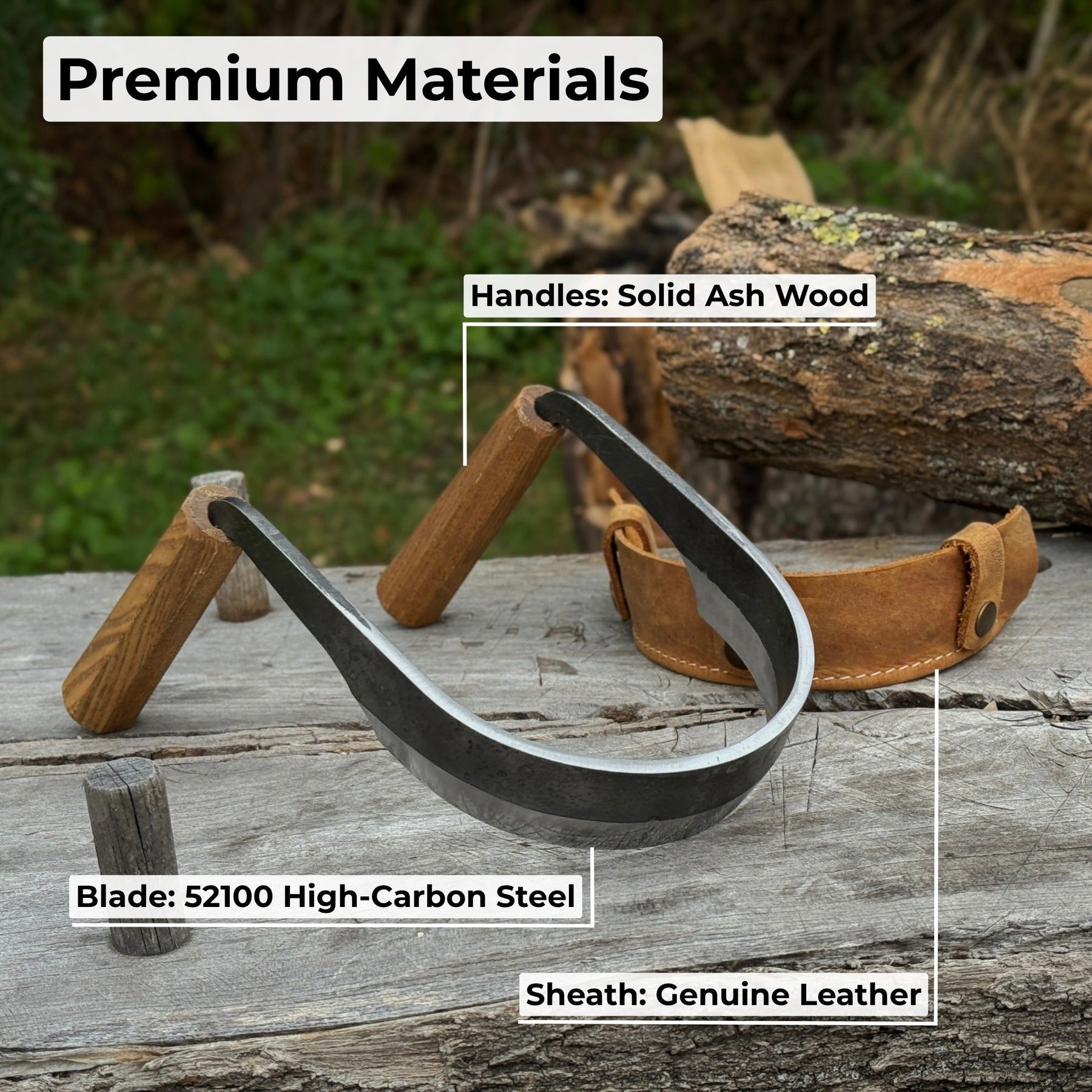 Inshave (Half-Rounded Drawknife), 13 cm (5.1 inches)