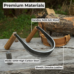 Inshave (Half-Rounded Drawknife), 13 cm (5.1 inches)