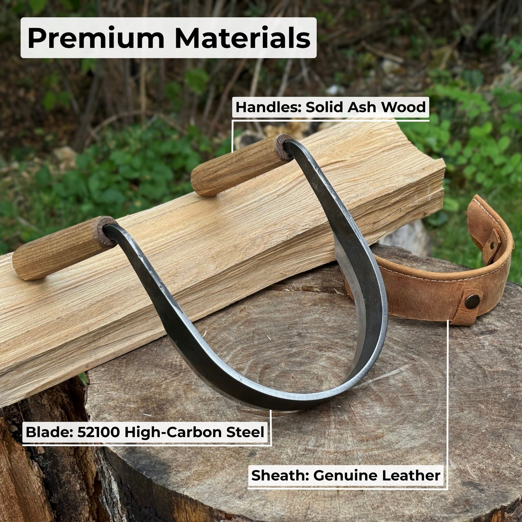 Inshave (Half-Rounded Drawknife), 16.5 cm (6.5 inches)