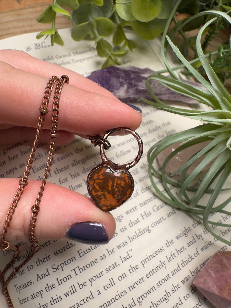 Jasper Heart Necklace