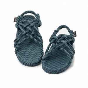 JC - Denim handmade rope sandals by Nomadic State of Mind, view 2