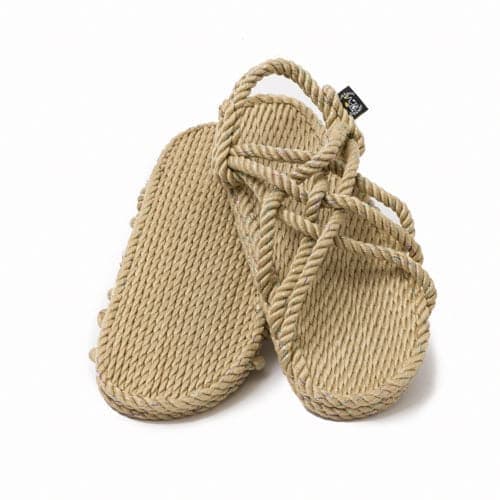JC Disco Camel Sparkly Rope Sandals handmade rope sandals by Nomadic State of Mind, view 4