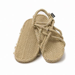 JC Disco Camel Sparkly Rope Sandals handmade rope sandals by Nomadic State of Mind, view 4