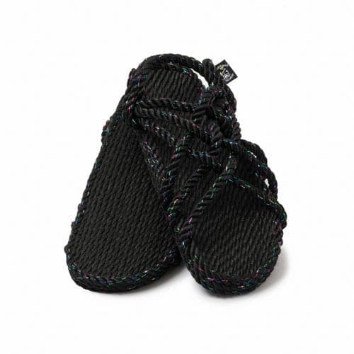 JC Disco Black Rope Sandals handmade rope sandals by Nomadic State of Mind, view 3