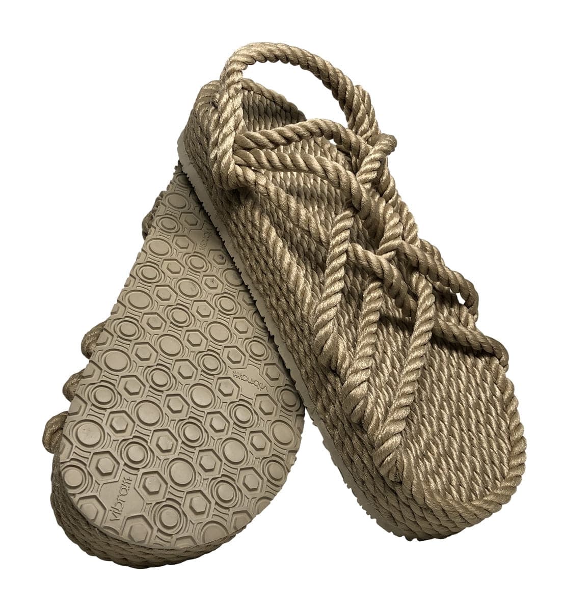 JC Platform Double Decker + Sole handmade rope sandals by Nomadic State of Mind