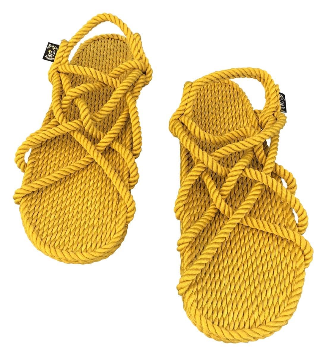 JC - Gold handmade rope sandals by Nomadic State of Mind