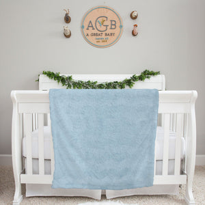 Jeff the Pilot Personalized Airplane Minky Baby Blanket by AGreatBaby — view 11 of 12