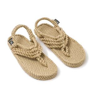 Jester Camel handmade rope sandals by Nomadic State of Mind, view 3