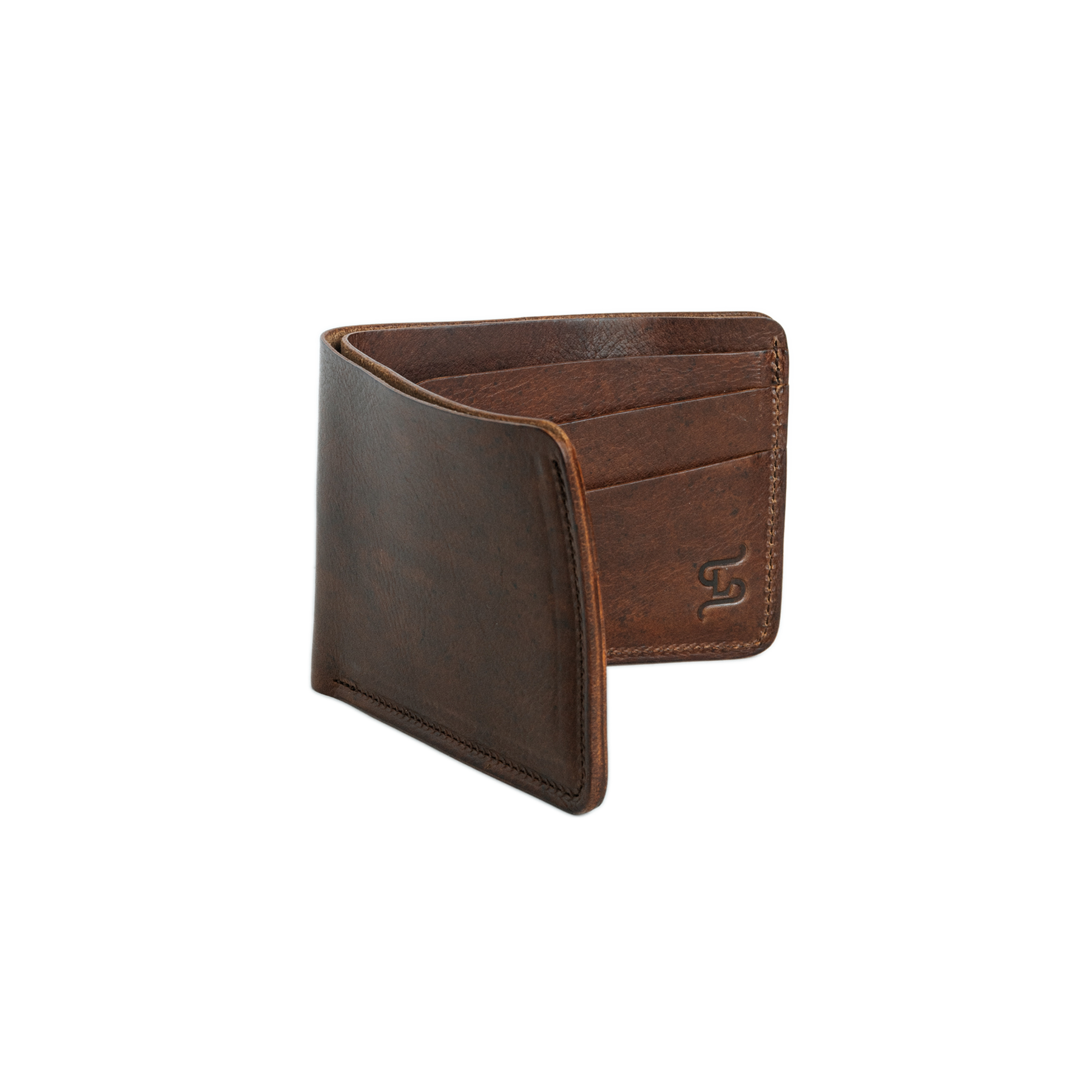 Klein Wallet - Cognac by Loyal Stricklin, handmade leather goods detail photo 7