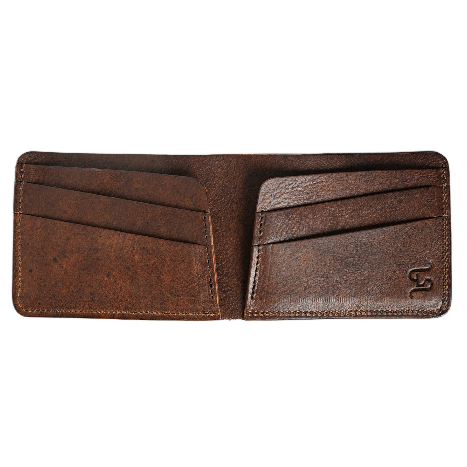 Klein Wallet - Cognac by Loyal Stricklin, handmade leather goods detail photo 5