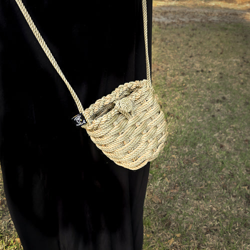 Kyiv Bag handwoven rope bag by Nomadic State of Mind, view 2