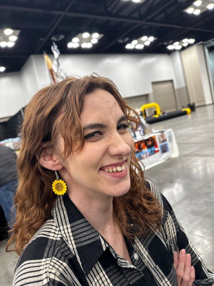 large Kansas Sunflower Wooden Earrings | State Flower Jewelry