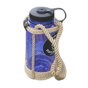 Large Water Bottle Holder – Camel handwoven rope bottle holder by Nomadic State of Mind, view 2