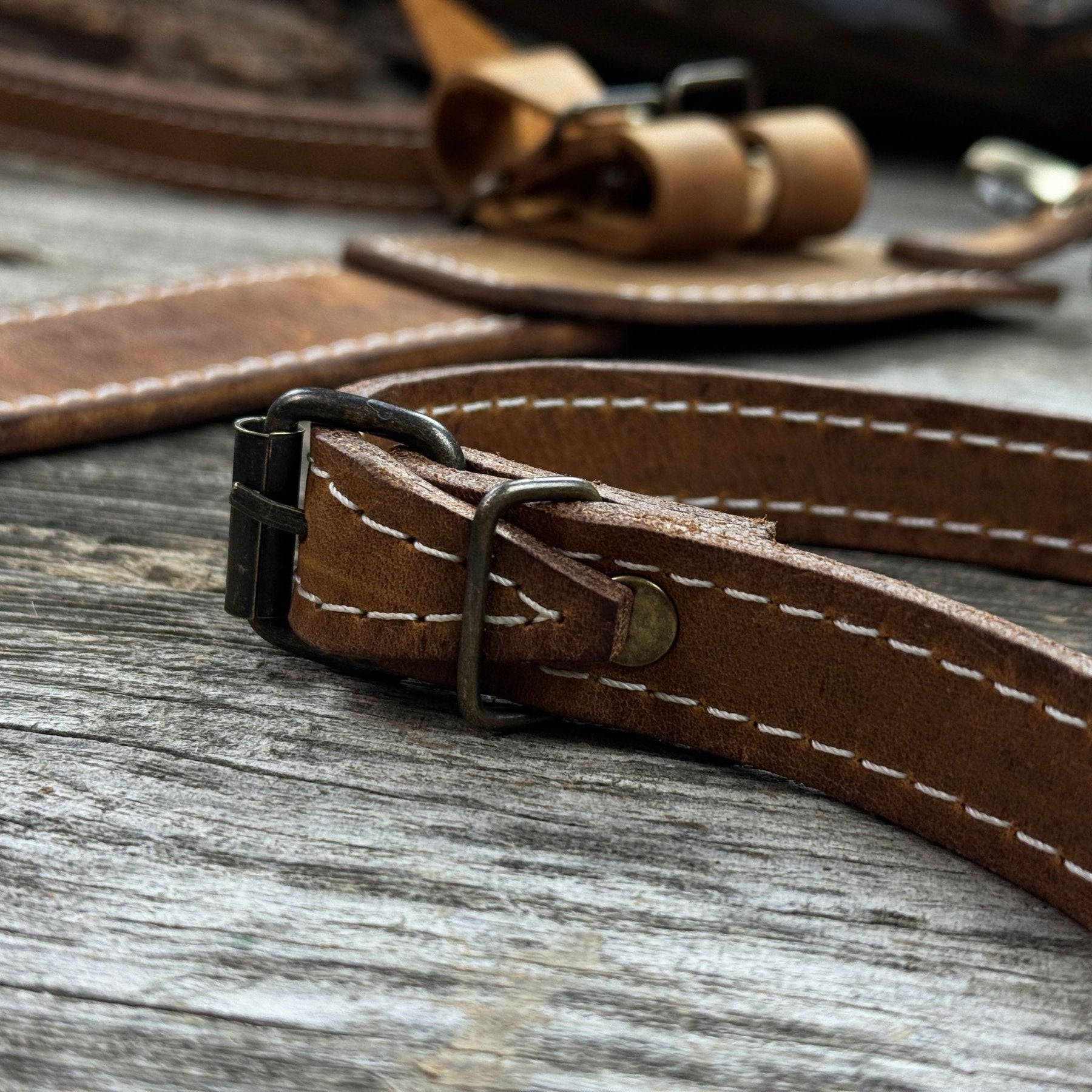 Leather Axe Case with Adjustable Straps