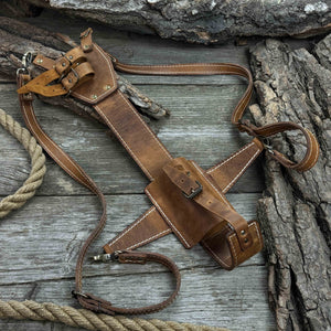 Leather Axe Case with Adjustable Straps