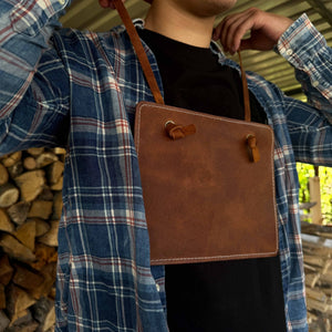 Leather Breast Plate with Belt