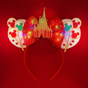 Light Up Castle Christmas Ears by Little Ears Boutique, travel planning service main product photo