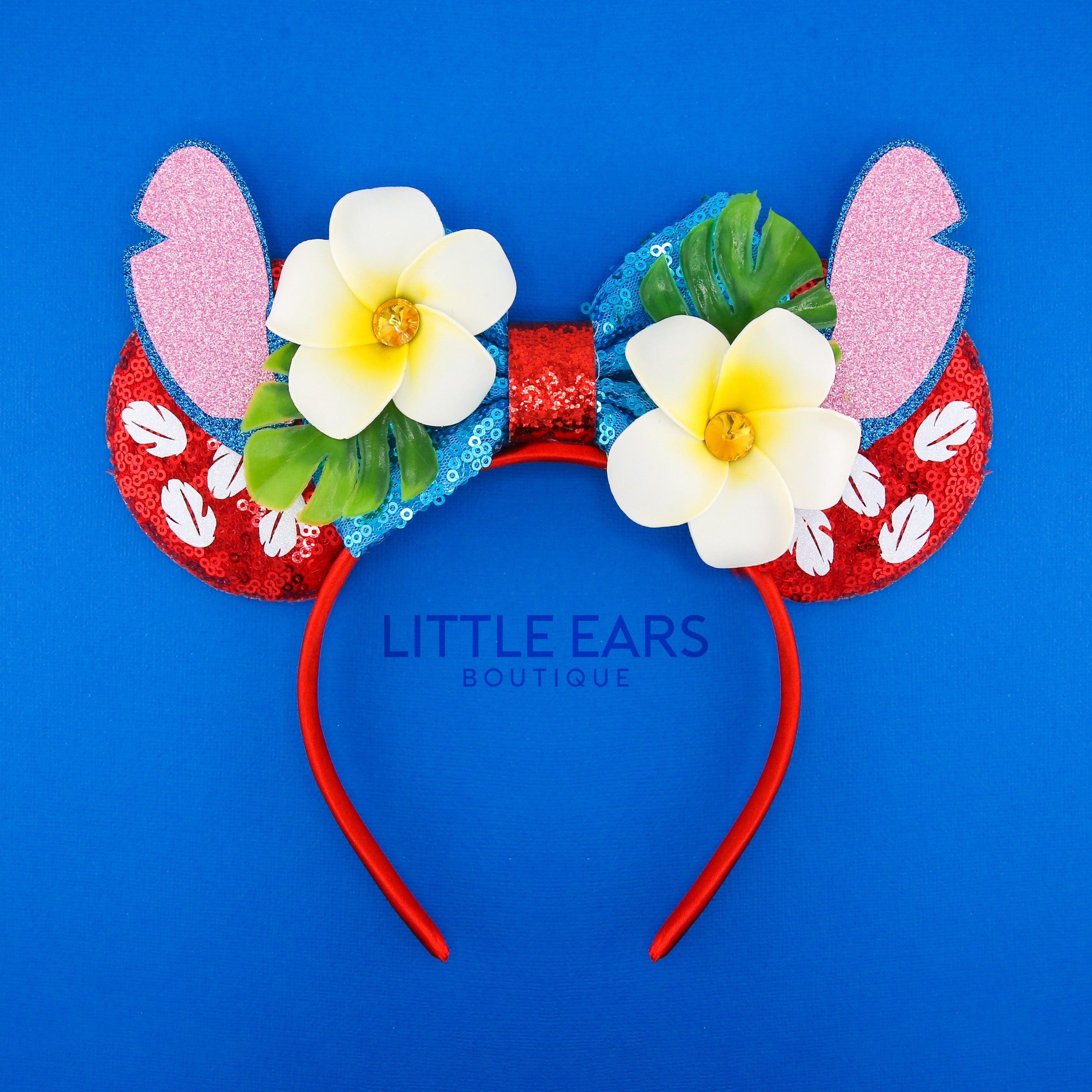 Hawaii inspired handmade theme park ears by Little Ears Boutique