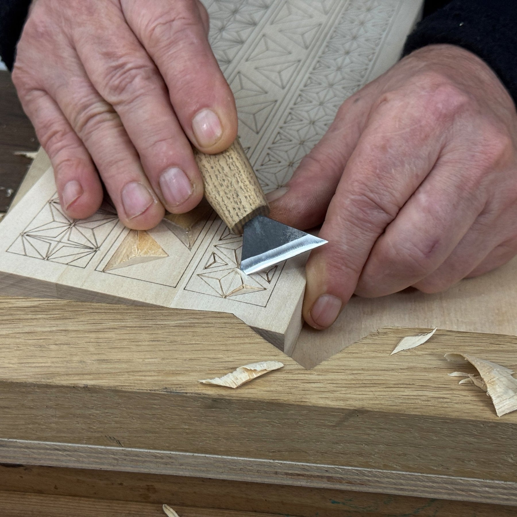 Linden Wood Carving Board with Pre-Drawn Pattern