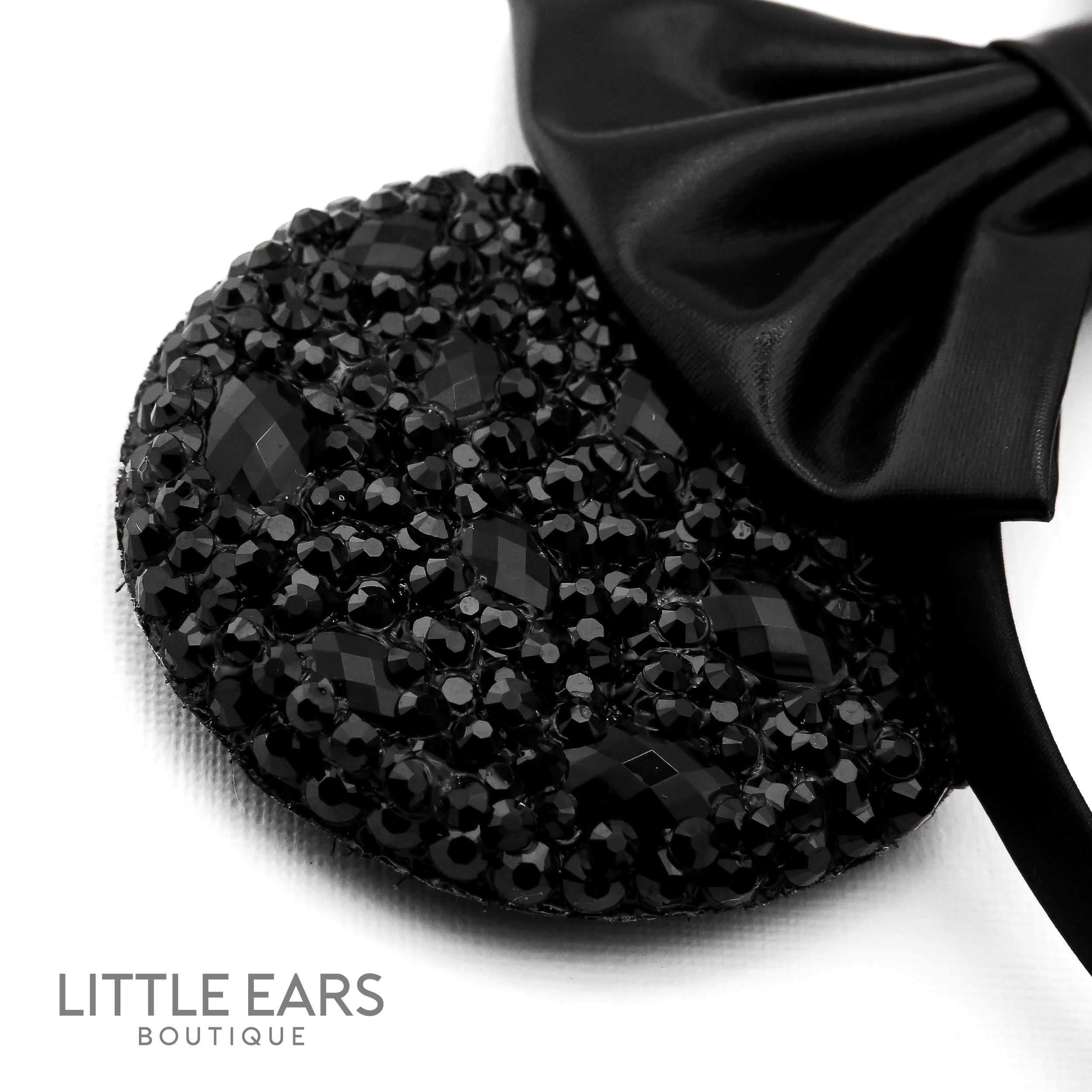 Deep Black  Sparkle Mickey Ears