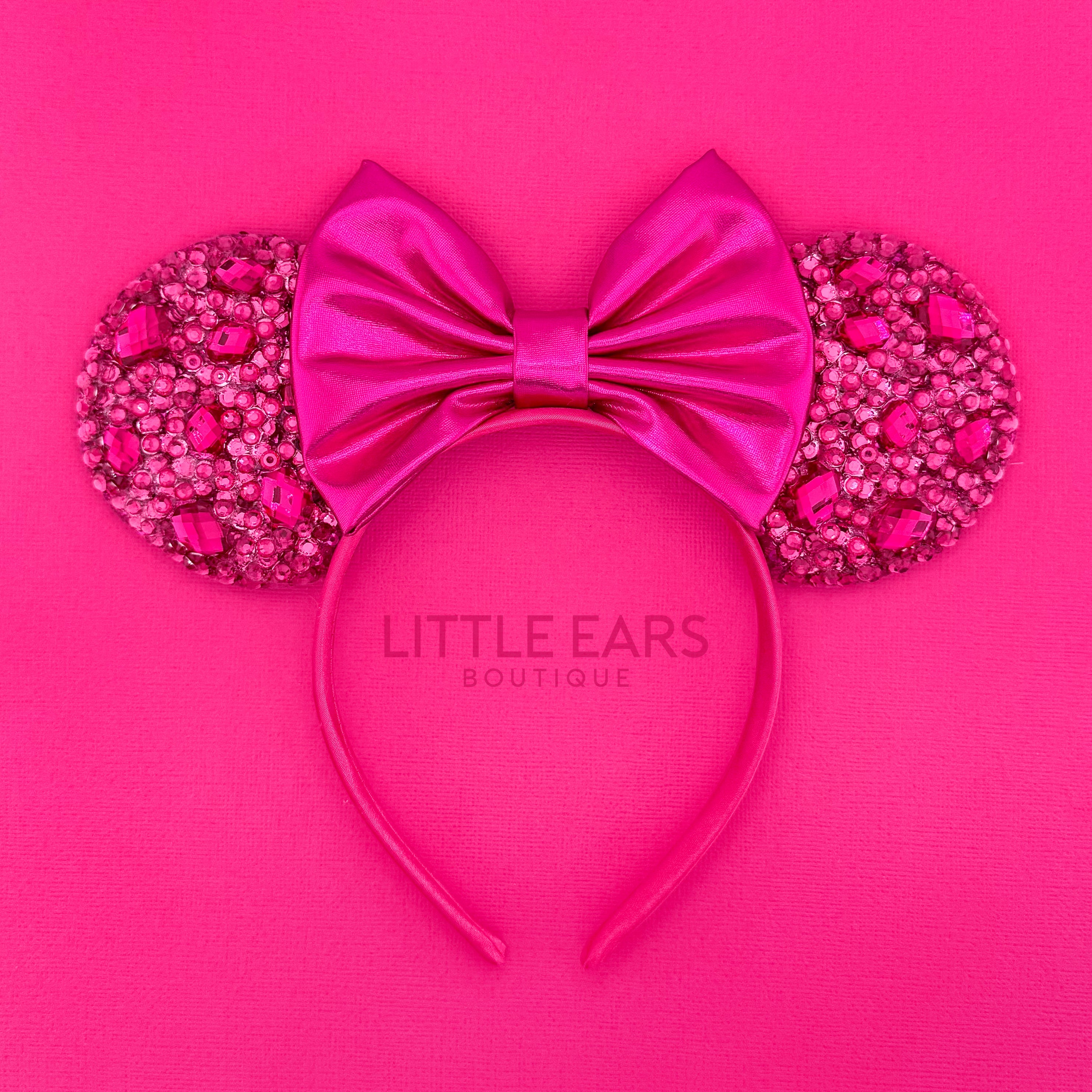 Hot Pink Sparkle Mickey Ears