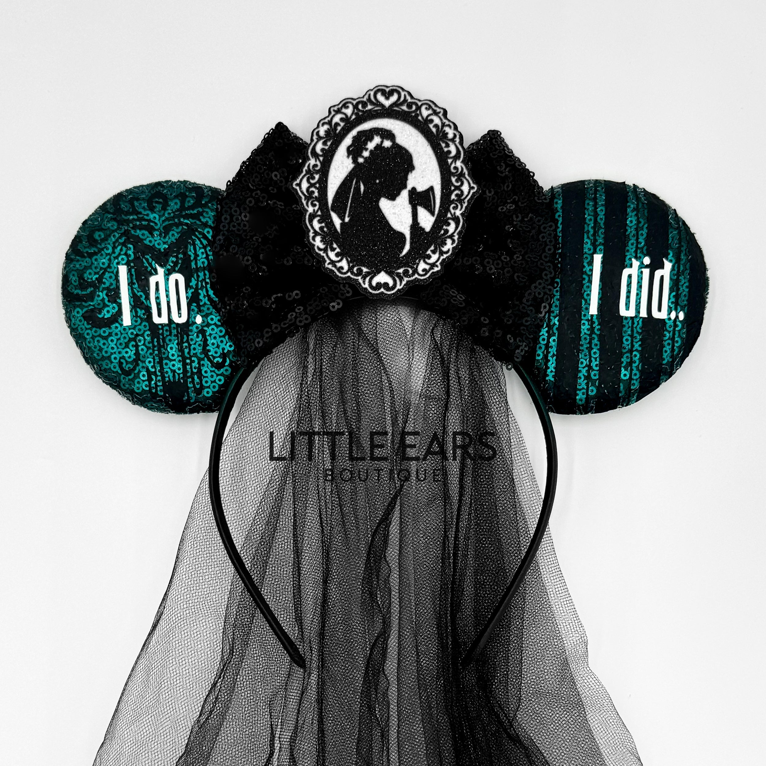 Haunted bride Halloween theme park ears by Little Ears Boutique