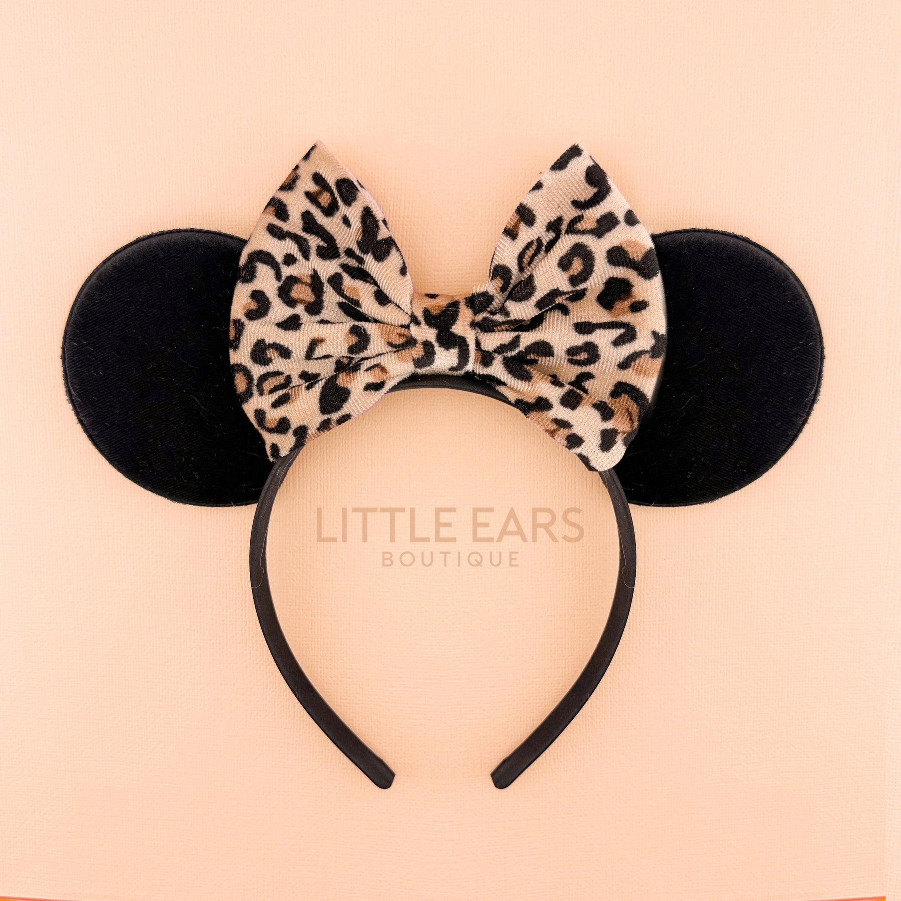 Safari Bow Velvet Ears by Little Ears Boutique, original artwork main product photo