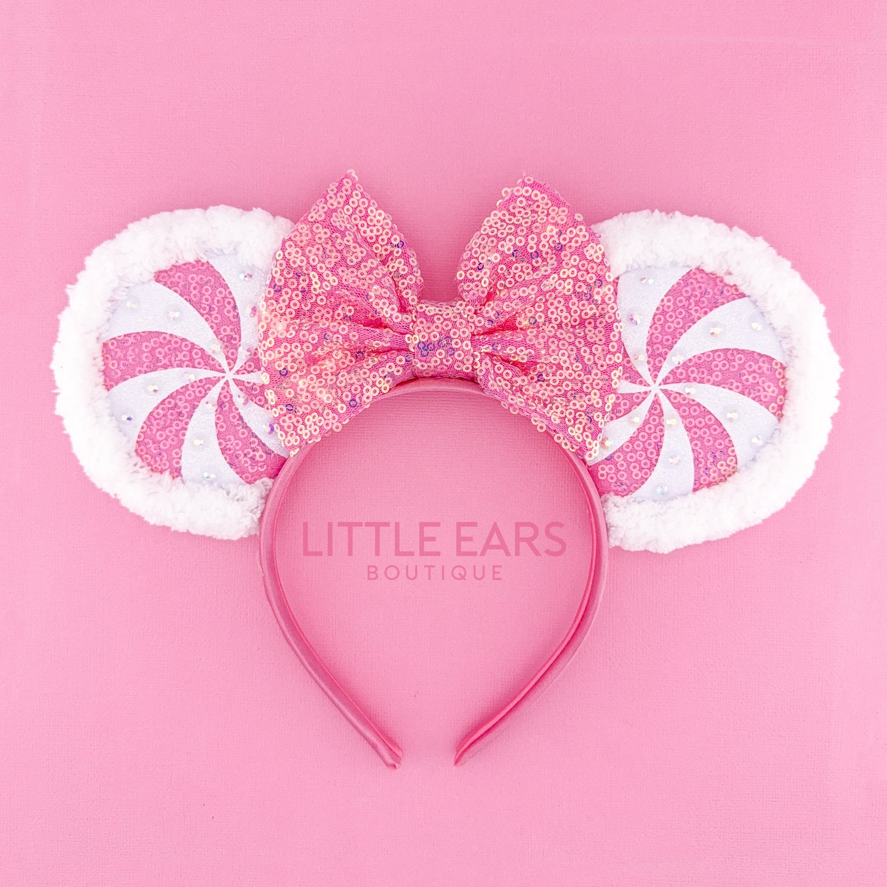 Light Up Pink Candycane Ears by Little Ears Boutique, Southern food gift detail photo 2