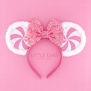 Light Up Pink Candycane Ears by Little Ears Boutique, Southern food gift detail photo 2