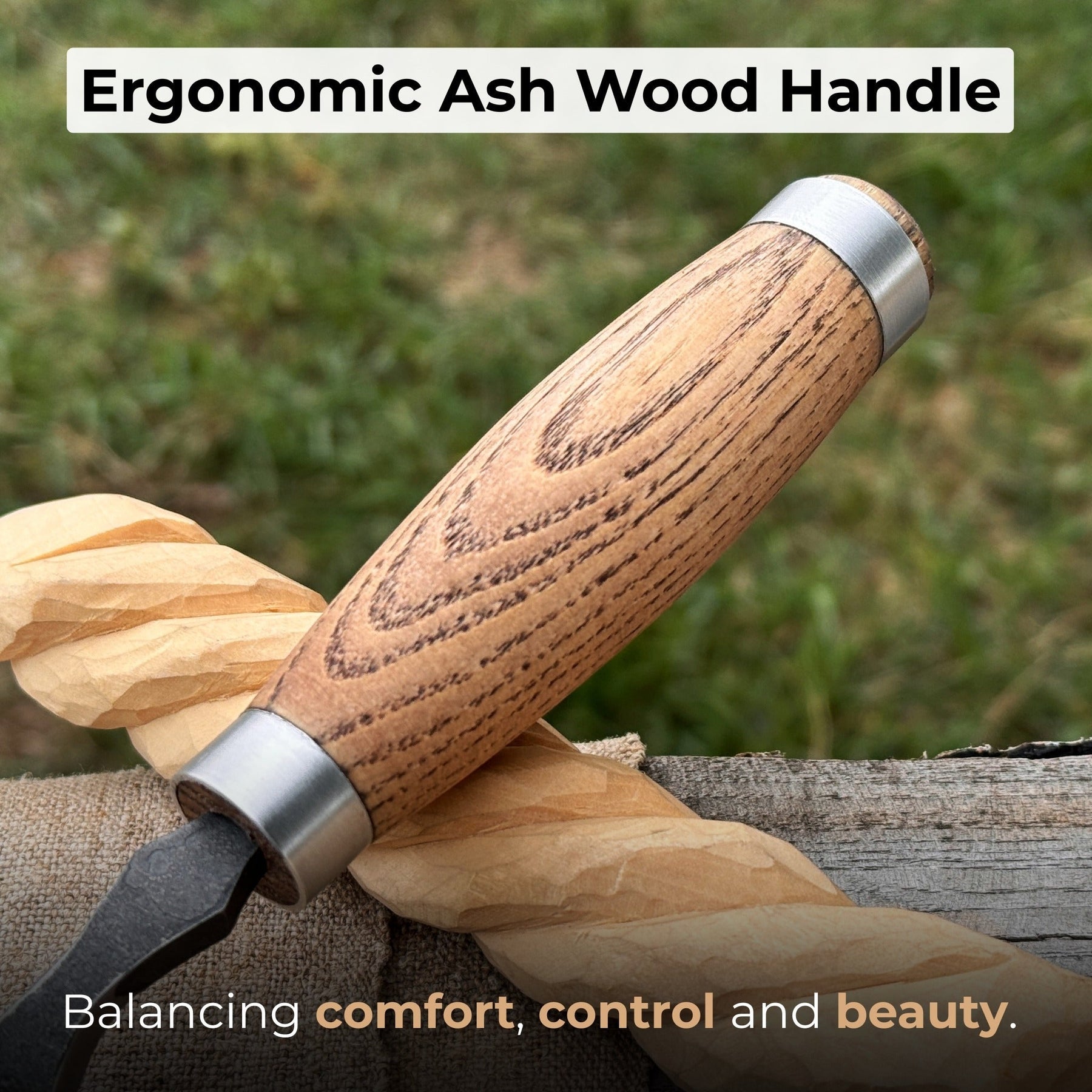 Long Bent (Curved) Gouge, 10 - 45 mm (0.4 - 1.8 inches)