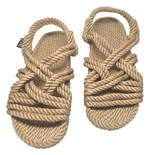 Lounger-Camel handmade rope sandals by Nomadic State of Mind, view 2
