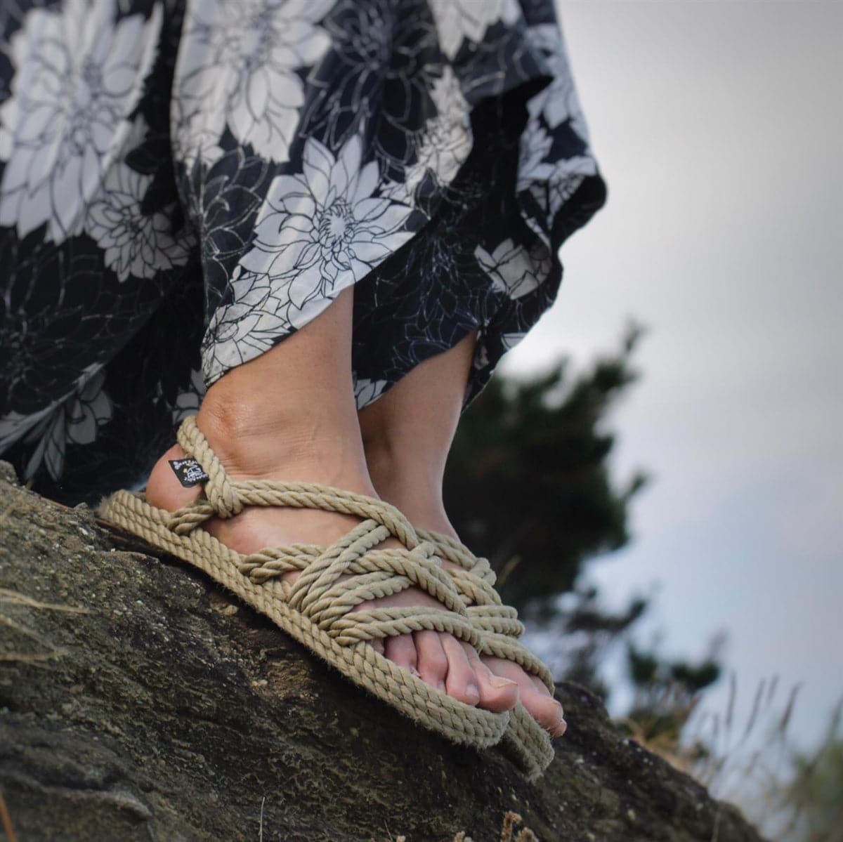 Lounger-Camel handmade rope sandals by Nomadic State of Mind, view 4
