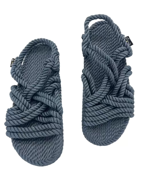 Lounger Denim All-Rope Sandals handmade rope sandals by Nomadic State of Mind, view 3