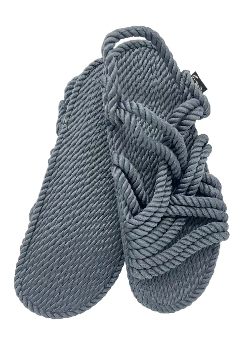 Lounger Denim All-Rope Sandals handmade rope sandals by Nomadic State of Mind, view 2