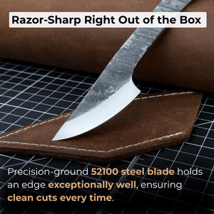 Marking Knife Kiridashi with Rounded Blade, 5,5 cm (2.17 inches)