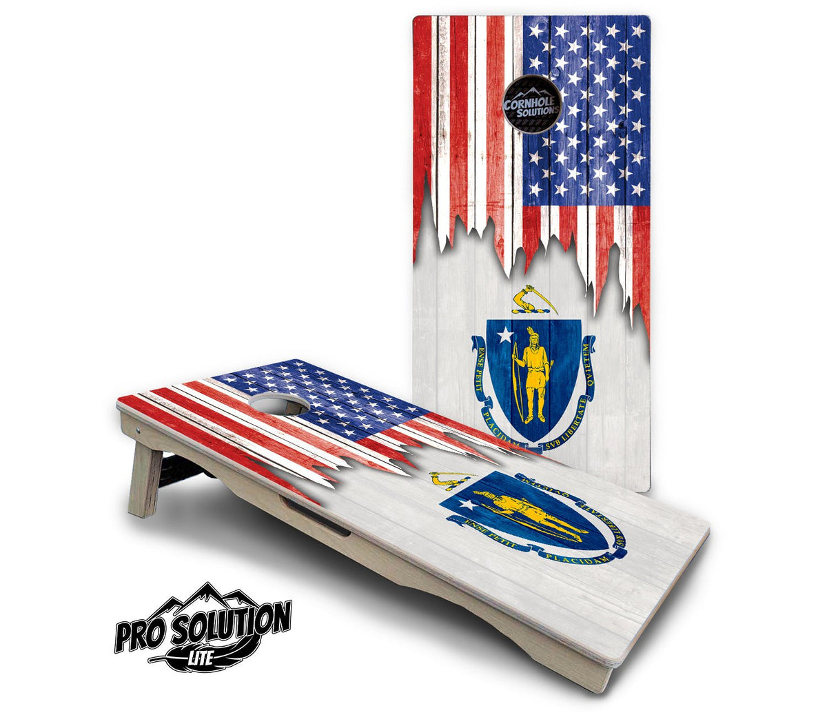 State Flag Cornhole Boards – MA to NJ – Pro Lite or Pro Elite
