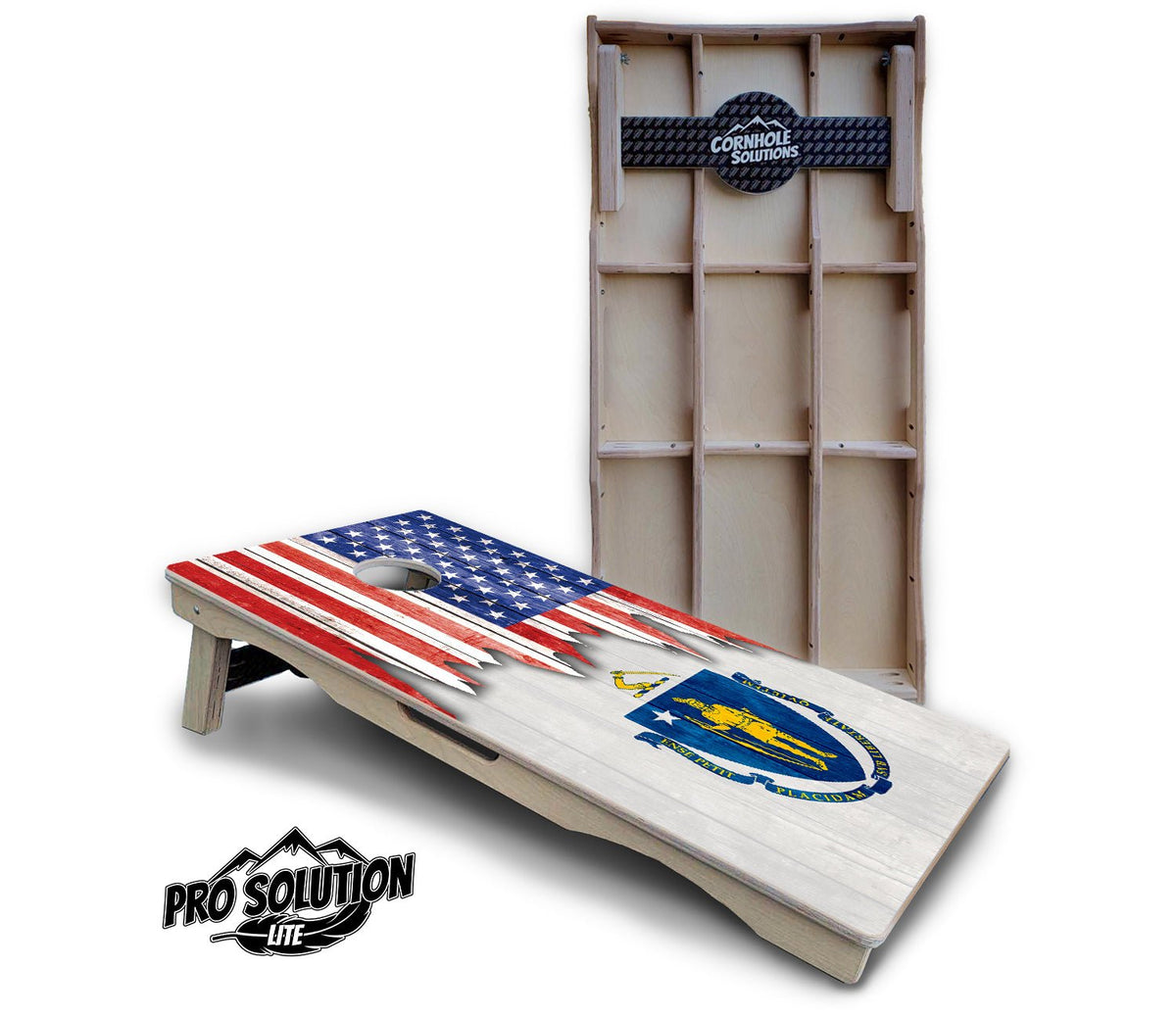 State Flag Cornhole Boards – MA to NJ – Pro Lite or Pro Elite