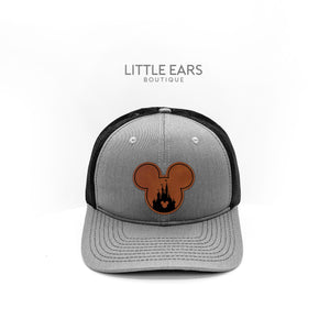 Mouse & Castle Trucker Hat by Little Ears Boutique, Southern lifestyle apparel main product photo