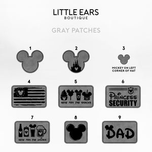 Leather Patch Hats by Little Ears Boutique, Southern lifestyle apparel detail photo 4