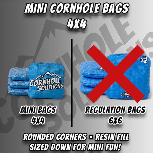 Mini Cornhole Bags – Set of 4