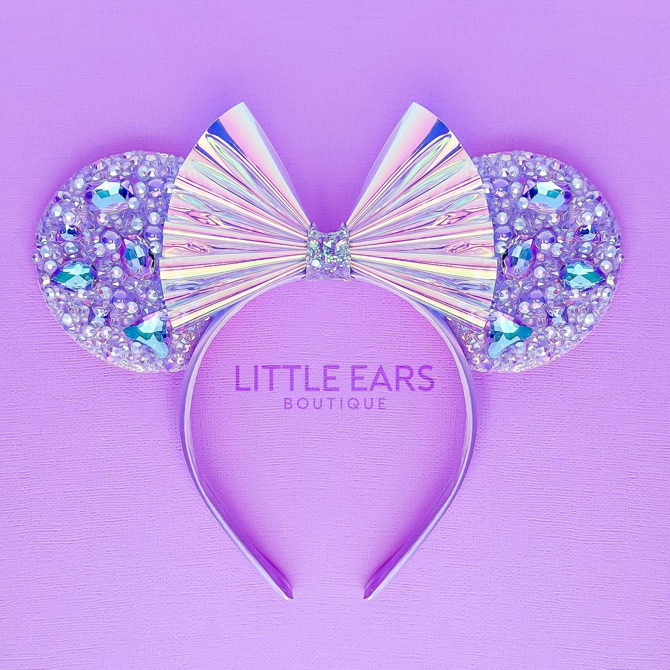 Mint Iridescent Sparkle Mickey Ears
