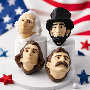 President clicker head set displayed with red white and blue patriotic styling