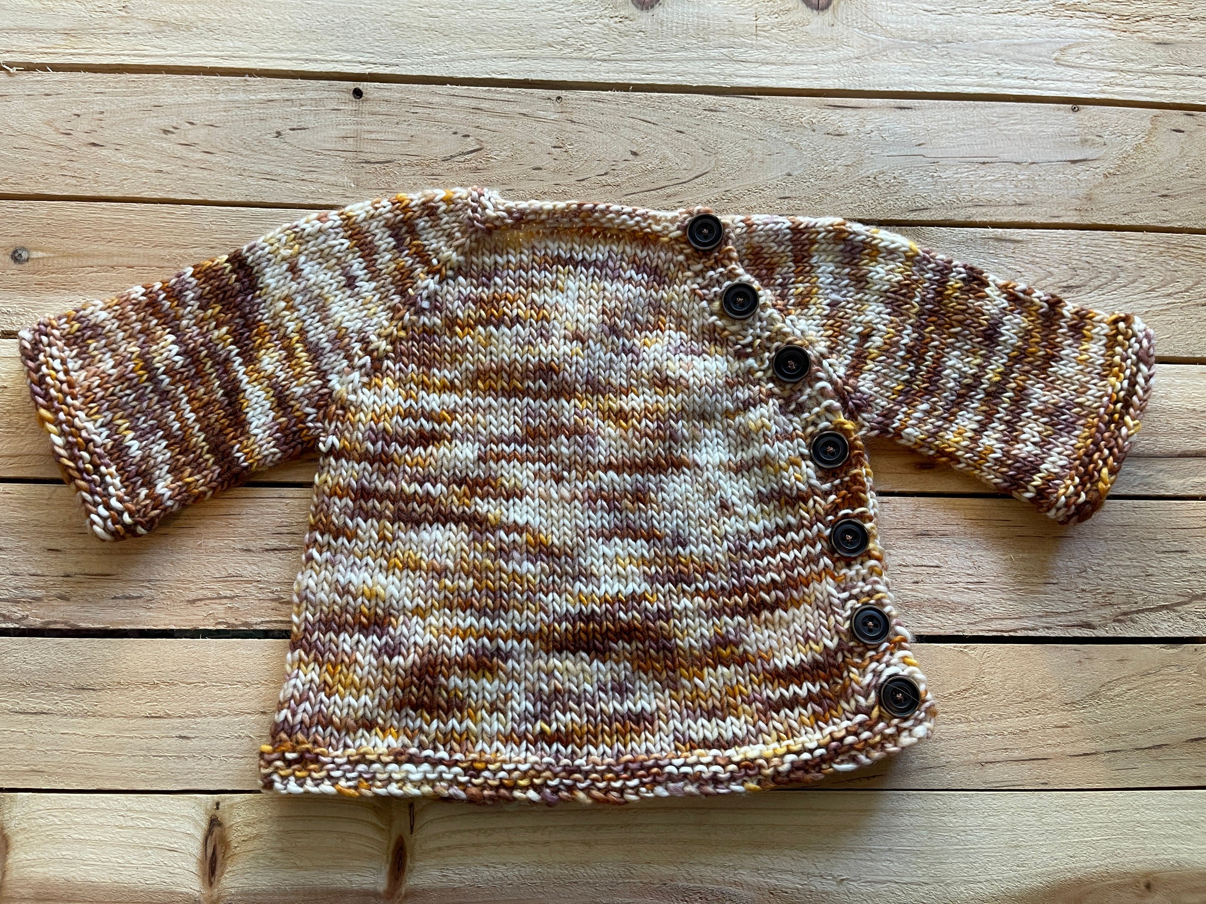 Autumn Blooms Puerperium Cardigan Baby Cardigans by Mountaintop Yarn