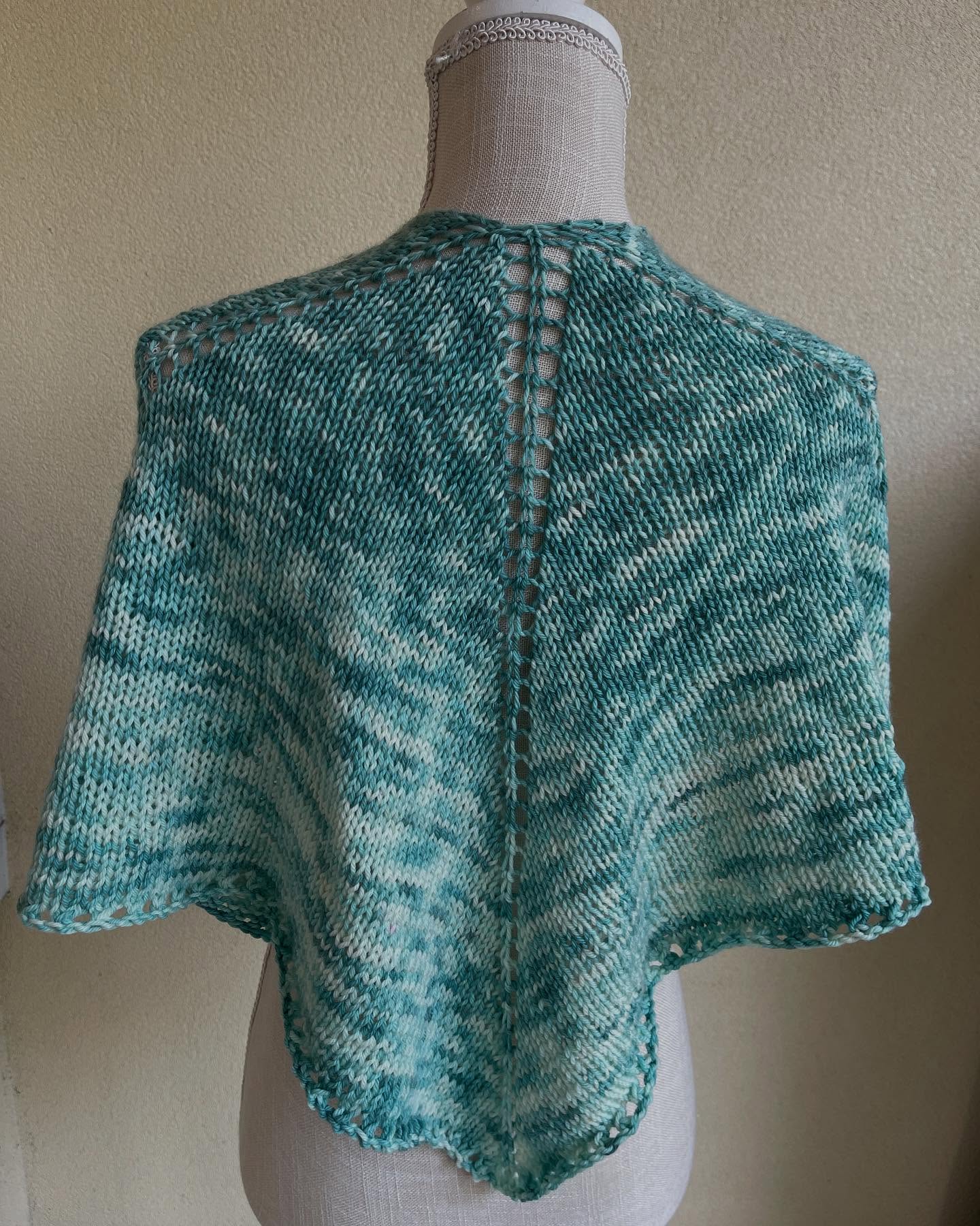 Basic Square Shawl Digital Pattern detail view 2 by Mountaintop Yarn