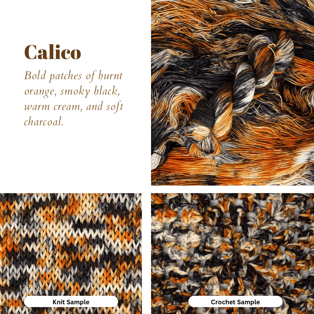 Calico detail view 2 by Mountaintop Yarn