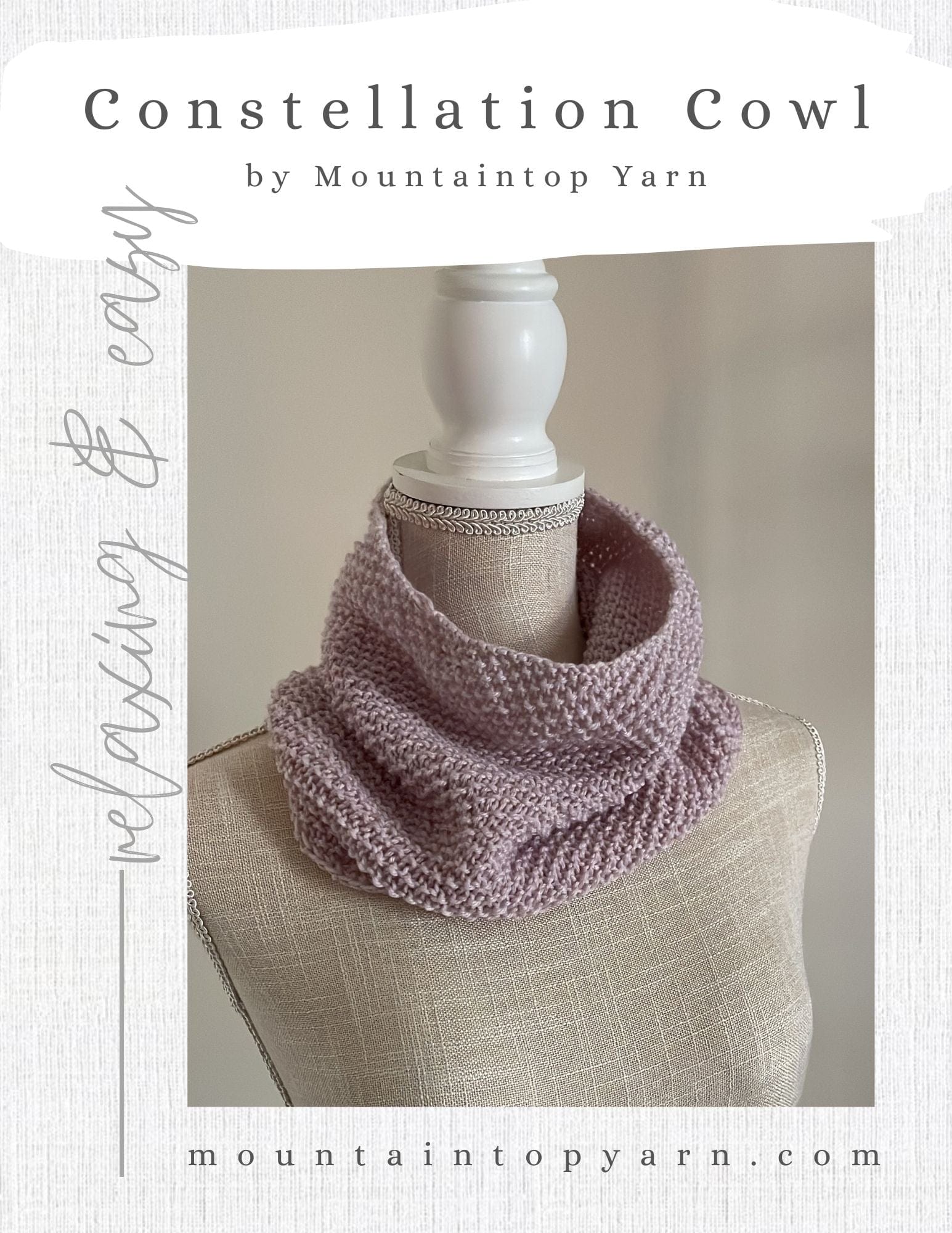 Constellation Cowl Digital Pattern Digital Patterns by Mountaintop Yarn