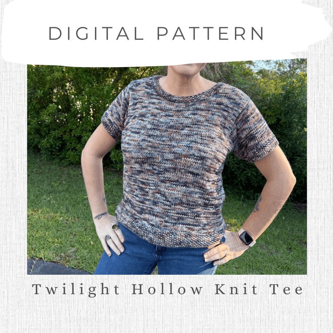 Twilight Hollow Knit Tee - Digital Pattern