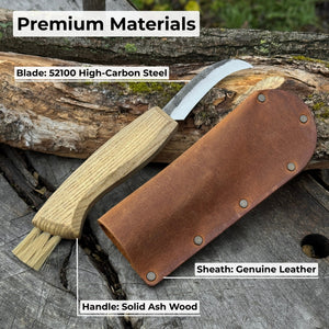 Mushroom Knife with Brush For Harvesting, 7.5 cm (2.95 inches)