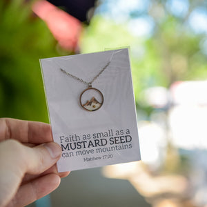 Mustard Seed Necklace - Round by Still Magnolia, handmade jewelry main product photo