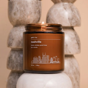 Nashville by gold + ivy, scented candle detail photo 3